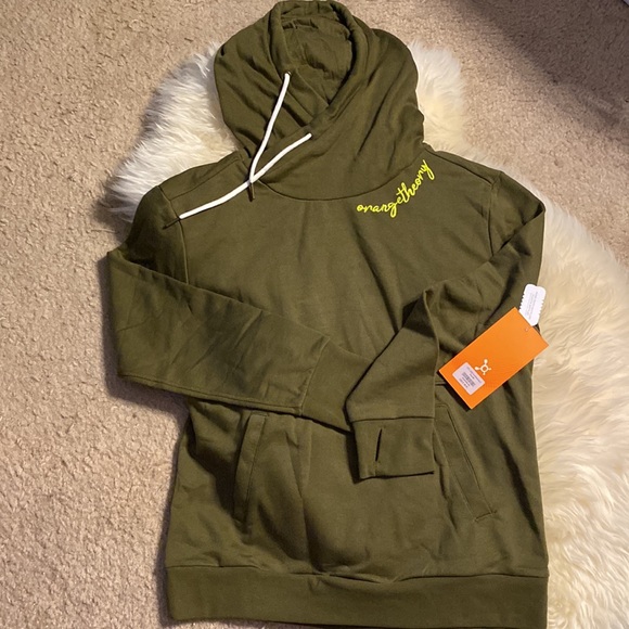 🆕With Tags ORANGETHEORY Army Green Sweatshirt, Size Medium - Picture 5 of 8